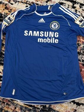 Adidas Chelsea 7 Football Club Soccer Home Jersey Long Sleeve Samsung Mobile XXL